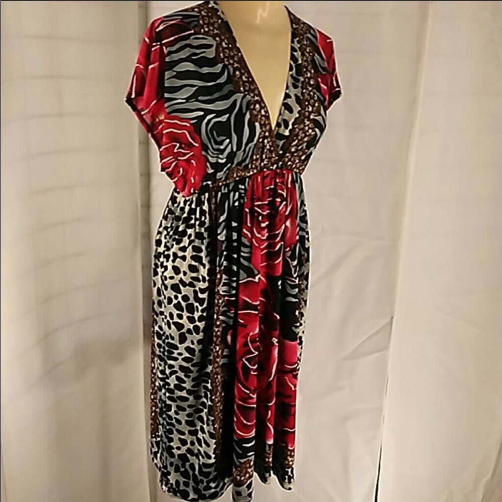 Multi color print Mini dress